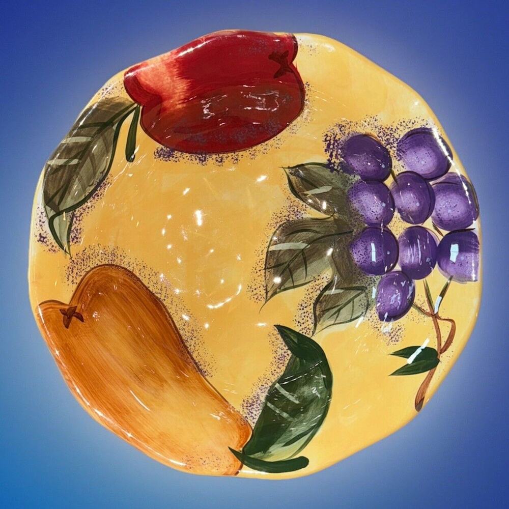 HOME TRENDS "VERDONA" VEGETABLE BOWL FRUIT DESIGN - 9" EUC Replacement Piece